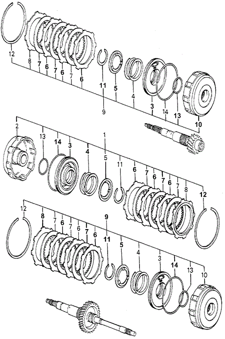 TRANSMISSION - HONDAMATIC/HMT CLUTCH (2) for 1980 Honda ACCORD HATCHBACK #1