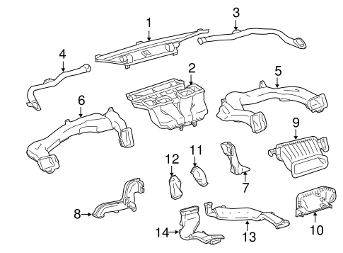 BODY/DUCTS for 2014 Toyota Sienna #1