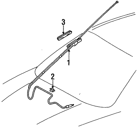 Antenna & Radio for 1997 Toyota Tercel #0