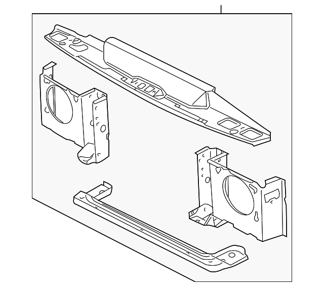 AWI700010 Деталь RADIATOR SUPPORT