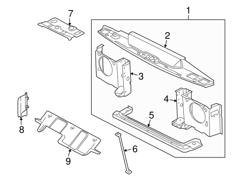 Discovery RADIATOR SUPPORT