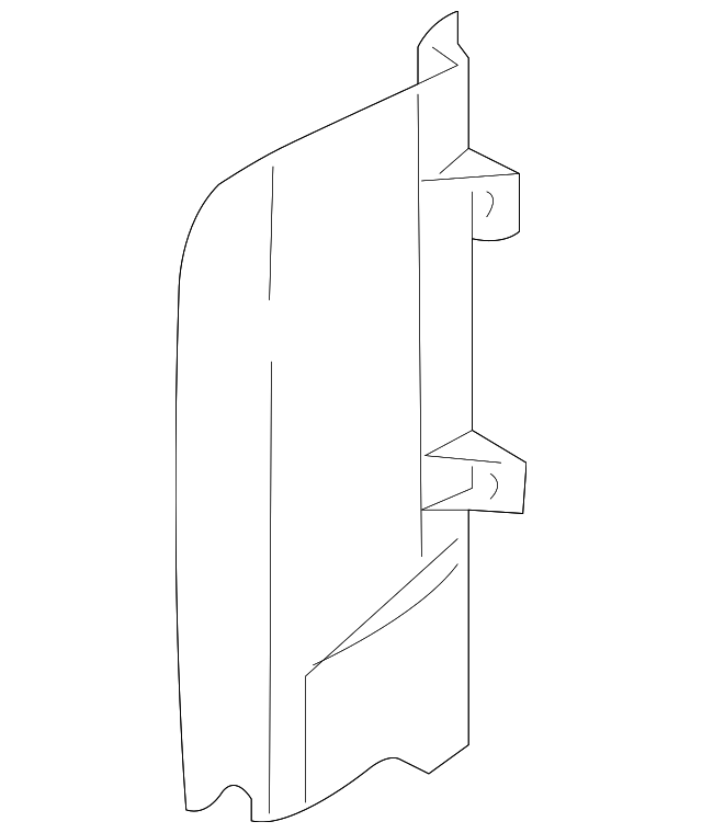 JAJ500040 Деталь AIR DEFLECTOR, RIGHT