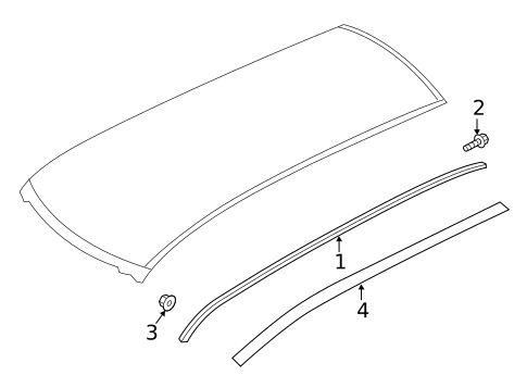 Exterior Trim - Roof for 2020 Infiniti QX50 #1