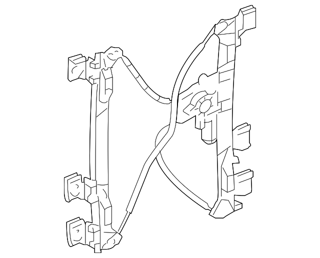10360626 Деталь WINDOW REGULATOR, RIGHT