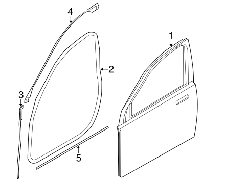 Door & Components for 2012 BMW 740i #0