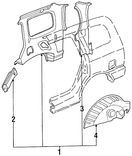 OEM Honda 64320-SX0-300ZZ - Extension OEM Honda 64320-SX0-300ZZ - Extension