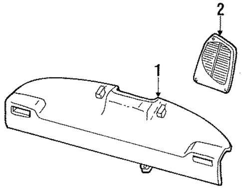 New Yorker INTERIOR TRIM - REAR BODY