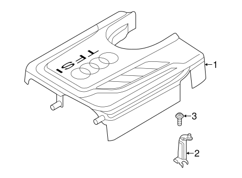 Engine Appearance Cover for 2013 Volkswagen Jetta #0