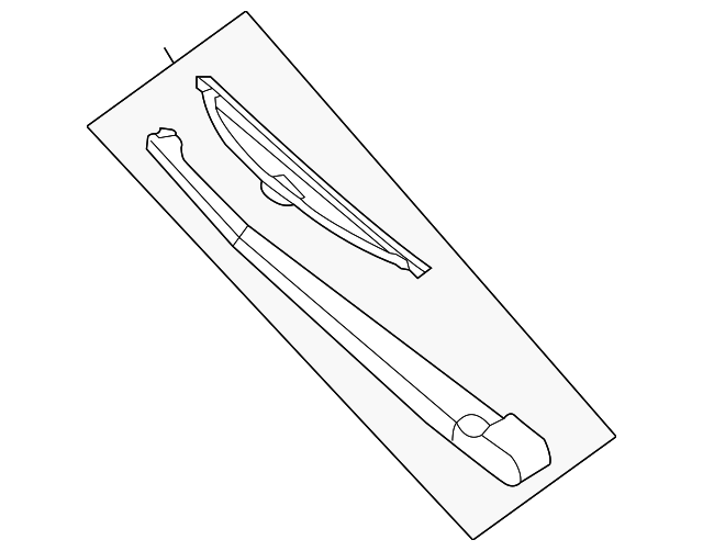DKB000240 Деталь WIPER ARM, RIGHT