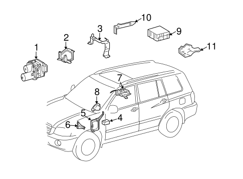 BRAKES/ANTI-LOCK BRAKES for 2006 Toyota Highlander #2