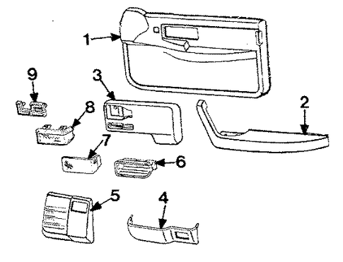 Grand Am INTERIOR TRIM - DOOR