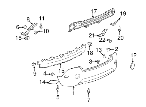 Vue BUMPER & COMPONENTS - REAR