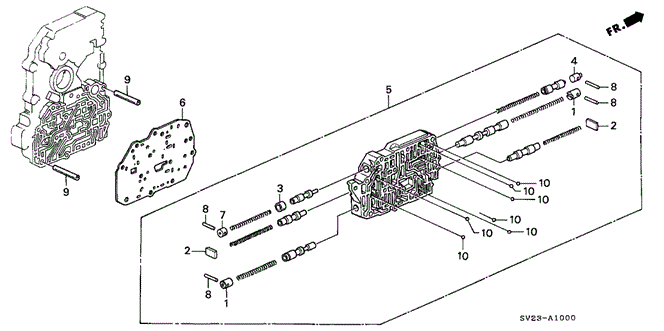 TRANSMISSION - AUTOMATIC/AT SECONDARY BODY for 1997 Honda ACCORD COUPE #1