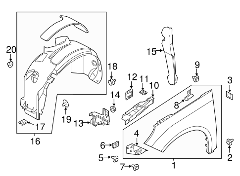 Focus FENDER & COMPONENTS