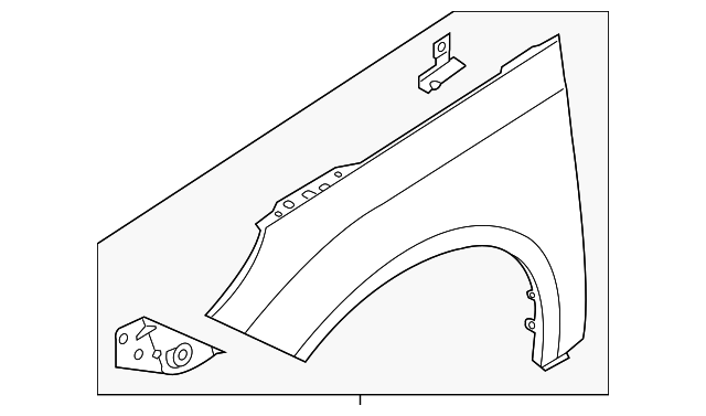 BM5Z-16006-A Деталь FENDER, LEFT