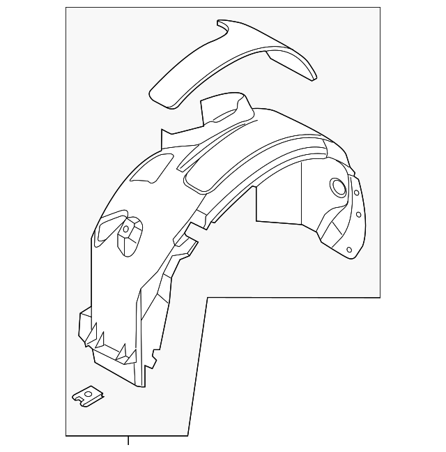 AM5Z-16102-A Деталь FENDER LINER, RIGHT
