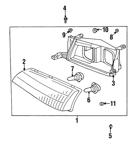 ELECTRICAL/BULBS - CHASSIS for 1996 Toyota Avalon #1