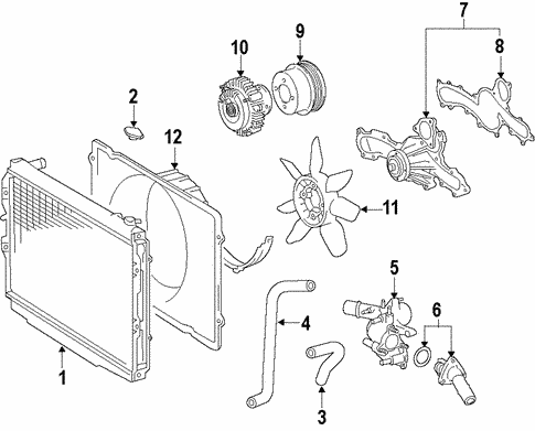 Cooling System for 2010 Toyota FJ Cruiser #0