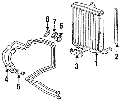 911 TRANS OIL COOLER