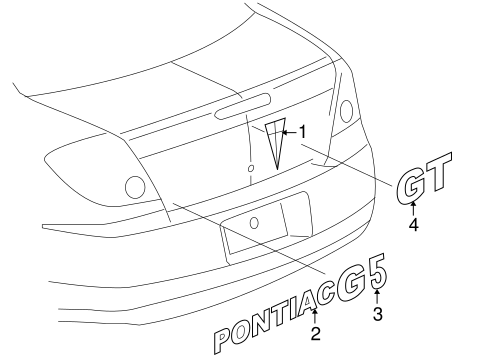 G5 EXTERIOR TRIM - TRUNK