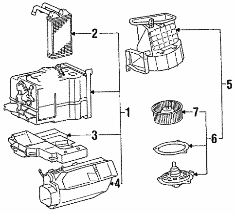 Heater Components for 1994 Toyota Paseo #0