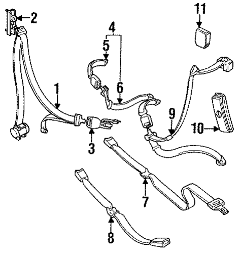 Defender 110 FRONT SEAT BELTS