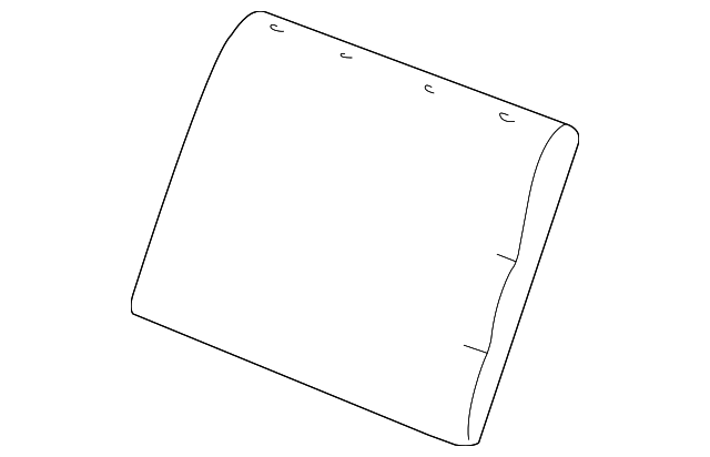 XW4Z5466801AA Деталь SEAT BACK PAD, LEFT