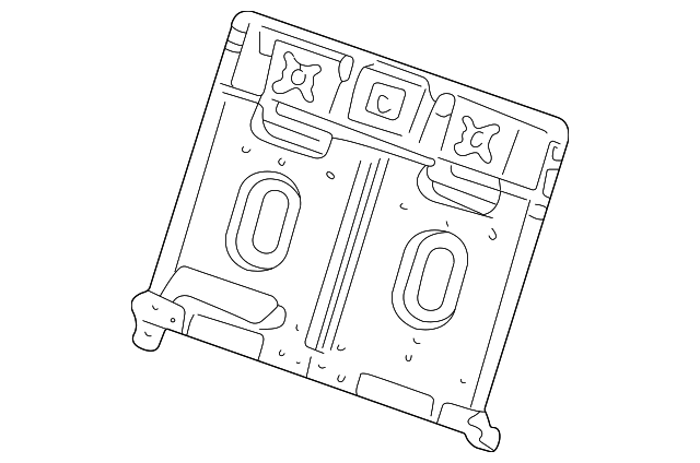 1W4Z54613A39AA Деталь SEAT BACK FRAME, LEFT