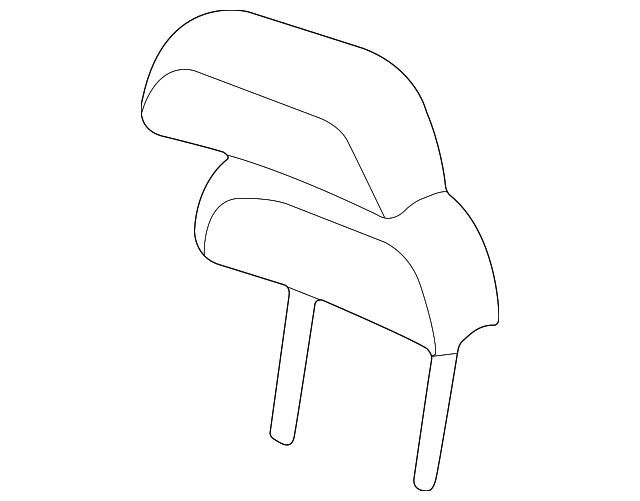 XW4Z54611A08BAC Деталь HEADREST, LEFT
