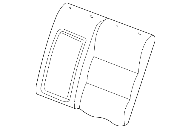 XW4Z5466601AAC Деталь SEAT BACK COVER, LEFT