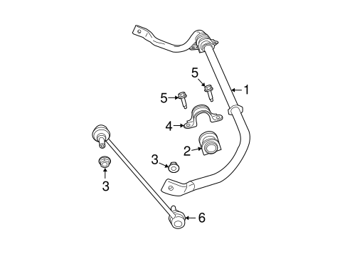 Front Suspension/Stabilizer Bar & Components for 2012 Dodge Grand Caravan #1