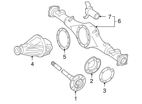 REAR SUSPENSION/AXLE & DIFFERENTIAL for 2013 Toyota Tacoma #3