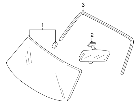 Mariner GLASS - WINDSHIELD