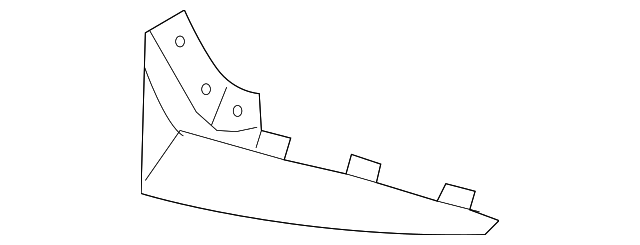 AE8Z-16A550-BB Деталь MUD GUARD, LEFT
