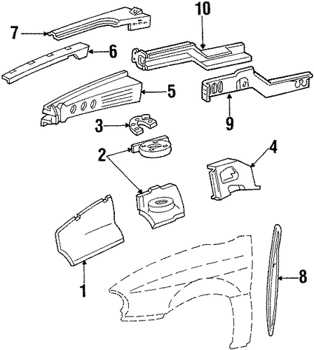 Windstar STRUCTURAL COMPONENTS & RAILS