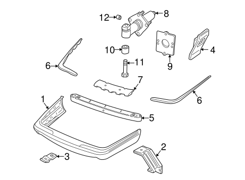 XJR BUMPER & COMPONENTS - REAR