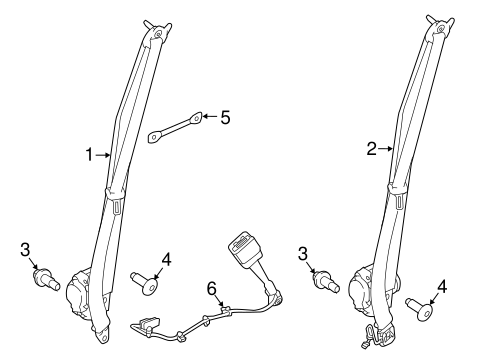 Discovery Sport FRONT SEAT BELTS
