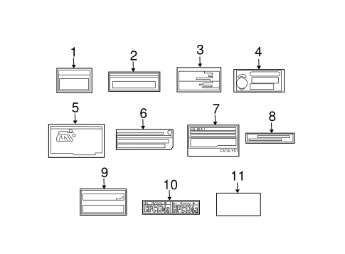 BODY/LABELS for 2004 Toyota Avalon #1