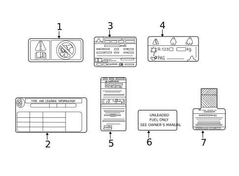 Labels for 2019 Mitsubishi Eclipse Cross #0