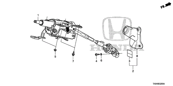 Chassis/Steering Column for 2008 Honda ACCORD SEDAN #1