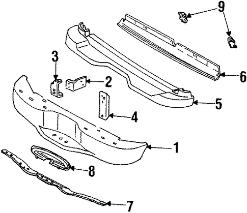 Mountaineer BUMPER & COMPONENTS - REAR