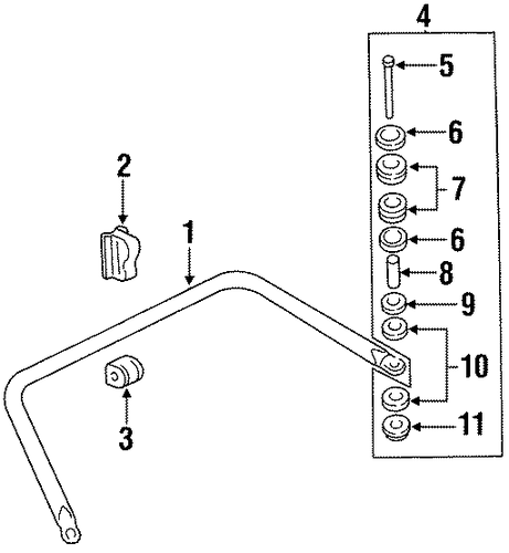 Aurora STABILIZER BAR & COMPONENTS