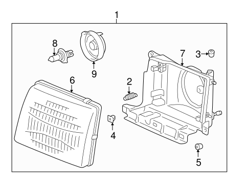 ELECTRICAL/BULBS - CHASSIS for 1997 Toyota Tacoma #1