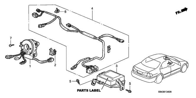 ELECTRICAL / EXHAUST / HEATER / FUEL/SRS UNIT for 1999 Honda ACCORD SEDAN #1