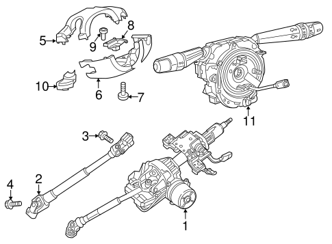 Renegade STEERING COLUMN COMPONENTS
