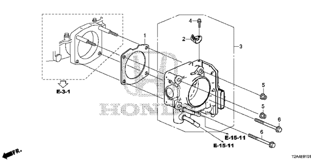 Engine/Throttle Body (V6) for 2013 Honda ACCORD SEDAN #1