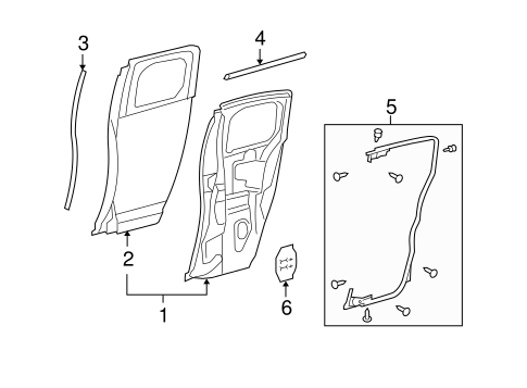 BODY/DOOR & COMPONENTS for 2007 Toyota FJ Cruiser #3