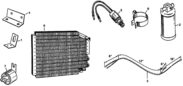 BODY / AIR CONDITIONING/A/C AIR CONDITIONER - RECEIVER (TYPE-1) for 1977 Honda CIVIC HATCHBACK #1