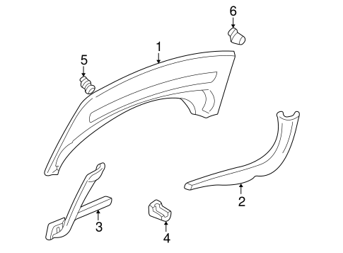 BODY/INTERIOR TRIM for 1996 Chevrolet Camaro #1