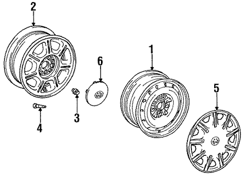 FRONT SUSPENSION/COVERS & TRIM for 1997 Toyota Avalon #1